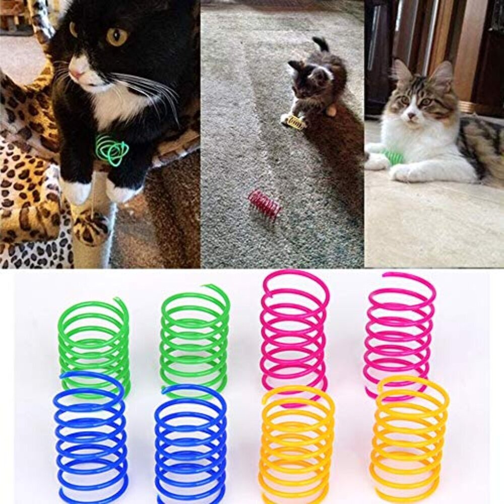 Cat Spring Toy Pack Interactive Play Exercise Hunting Swatting Biting Healthy - Picture 8 of 8